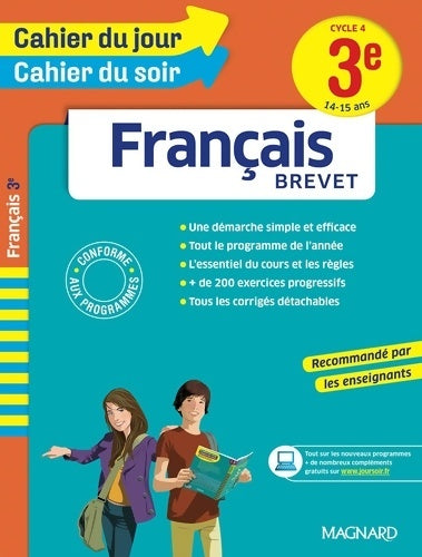 Livrenpoche : Cahier du jour/cahier du soir français 3e - nouveau programme 2016 - Florence Randanne - Livre