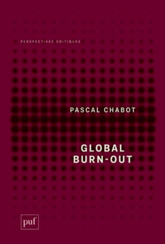 Livrenpoche : Global burn-out - Pascal Chabot - Livre