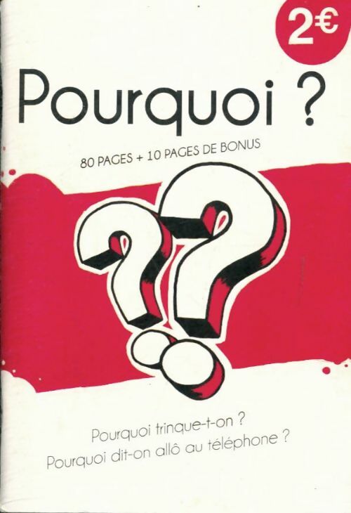 Livrenpoche : Pourquoi ? - Collectif - Livre