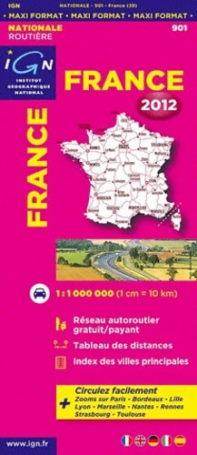 Livrenpoche : 901 France 2012 1/1m - Ign - Livre