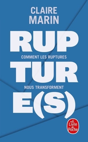 Livrenpoche : Rupture(s) - Claire Marin - Livre