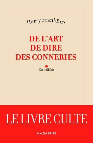 Livrenpoche : De l'art de dire des conneries - Harry Frankfurt - Livre