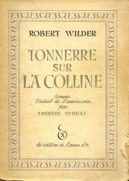 Livrenpoche : Tonnerre sur la colline - Robert Wilder - Livre