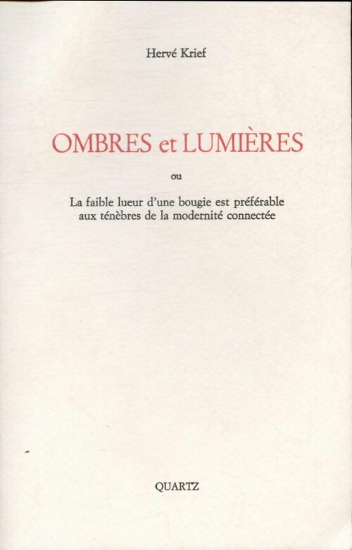 Livrenpoche : Ombres et lumières - Hervé Krief - Livre