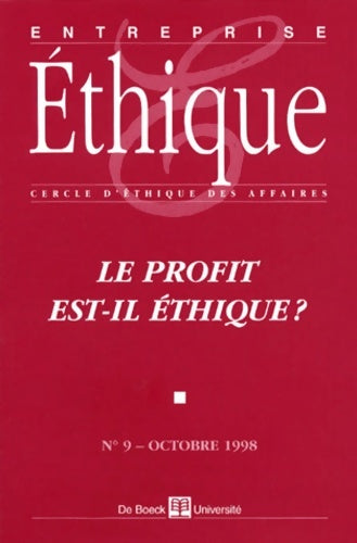 Livrenpoche : Le profit est-il éthique ? n°9 - Patrice Guillaume - Livre