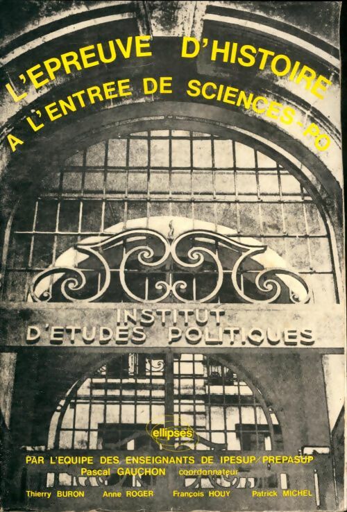 Livrenpoche : L'épreuve d'histoire à l'entrée de sciences-po - Collectif - Livre