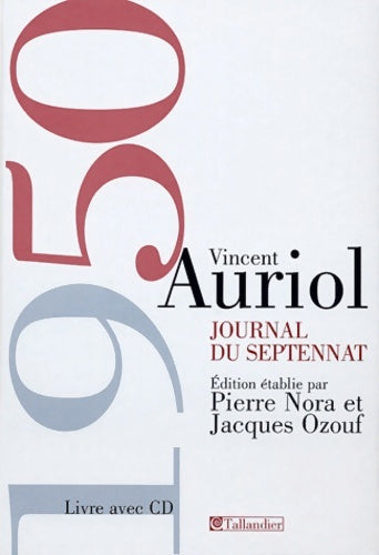 Livrenpoche : Journal du septennat - Vincent Auriol - Livre