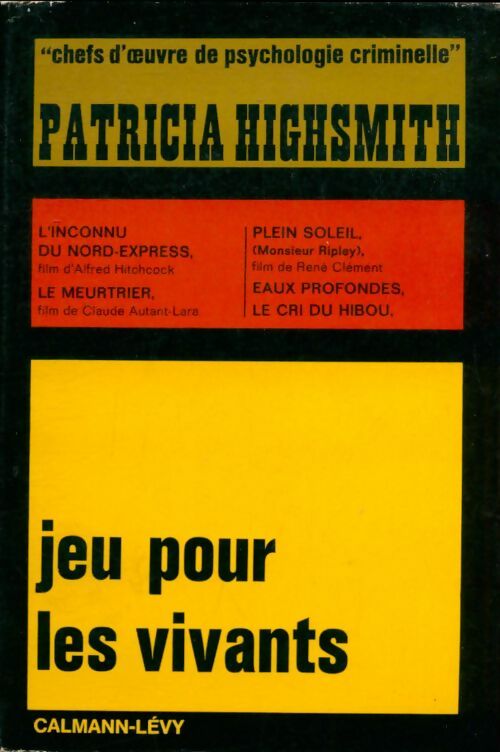 Livrenpoche : Jeu pour les vivants - Patricia Highsmith - Livre