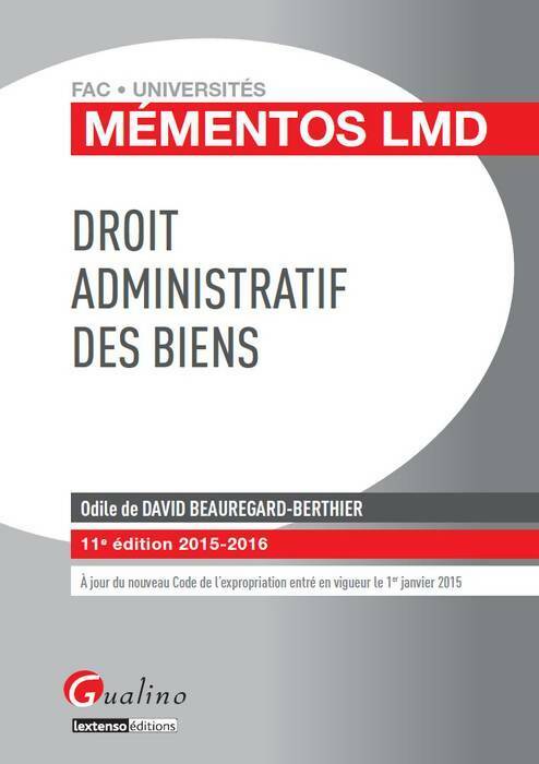 Livrenpoche : Droit administratif des biens - Odile De David Beauregard-berthier - Livre