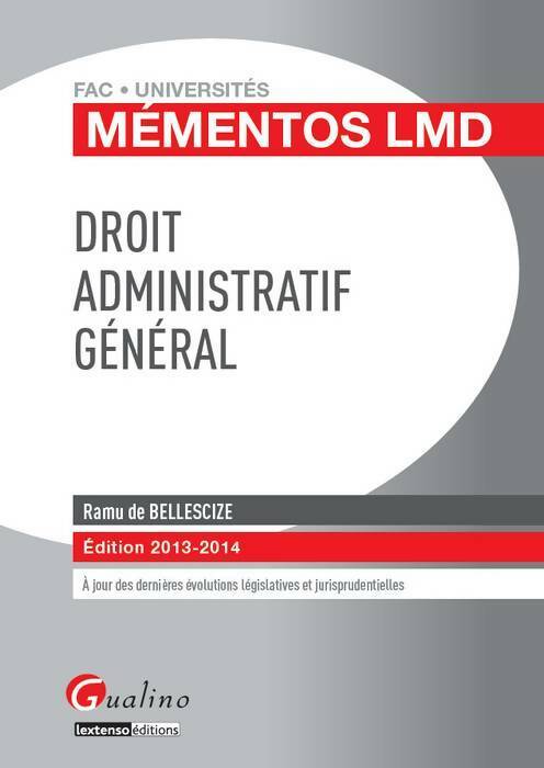 Livrenpoche : Droit administratif général - Ramu De Bellescize - Livre