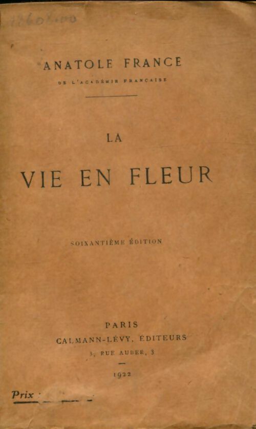 Livrenpoche : La vie en fleur - Anatole France - Livre