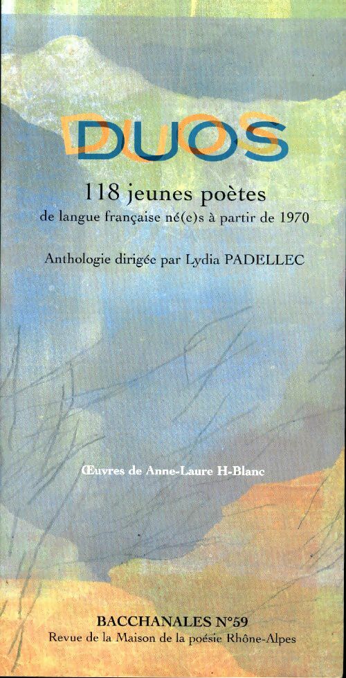 Livrenpoche : Duos. 118 jeunes poètes de langue française né(e)s à partir de 1970 - Collectif - Livre