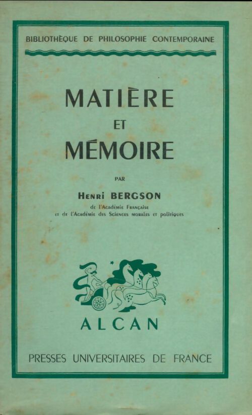 Livrenpoche : Matière et mémoire - Henri Bergson - Livre