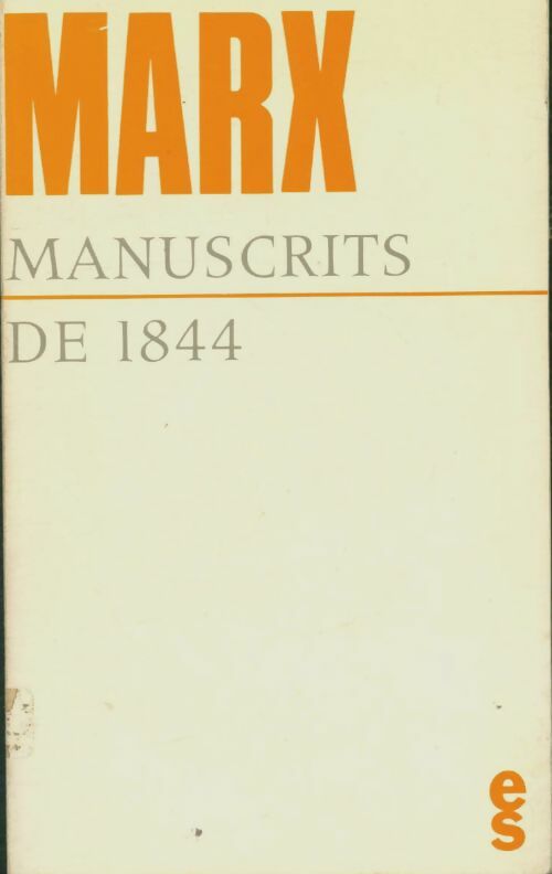 Livrenpoche : Manuscrits de 1844 - K. Marx - Livre