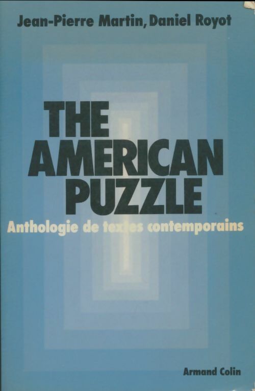 Livrenpoche : The american puzzle - Jean-Pierre Martin - Livre