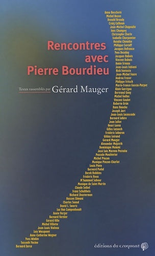 Livrenpoche : Rencontres avec Pierre Bourdieu - Gérard Mauger - Livre