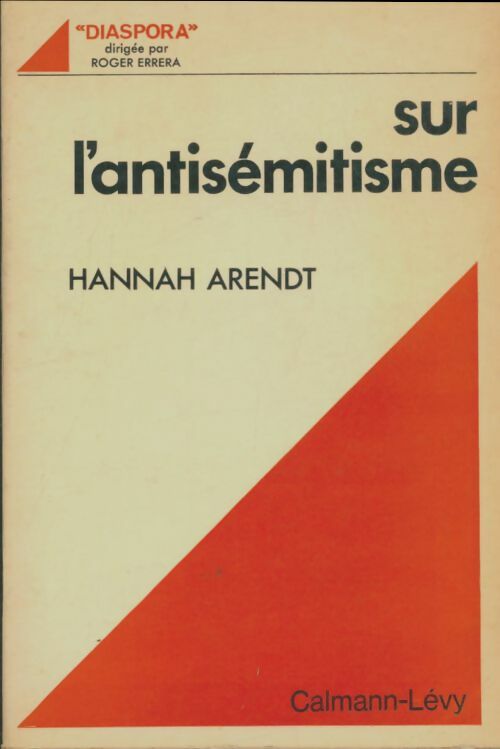 Livrenpoche : Sur l'antisémitisme - Hannah Arendt - Livre
