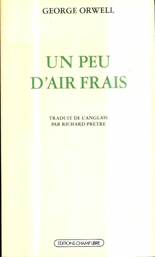 Livrenpoche : Un peu d'air frais - George Orwell - Livre