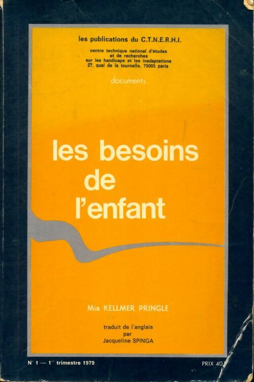 Livrenpoche : Les besoins de l'enfant - Mia Kellmer Pringle - Livre