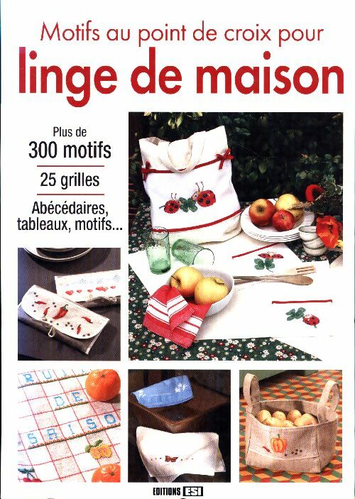 Livrenpoche : Motifs au point de croix pour linge de maison - Collectif - Livre