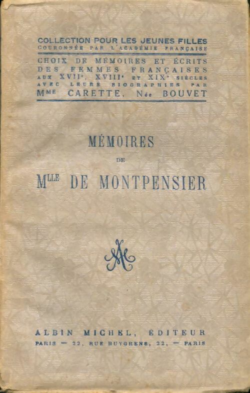 Livrenpoche : Mémoires de Mlle de Montpensier - Mlle De Montpensier - Livre
