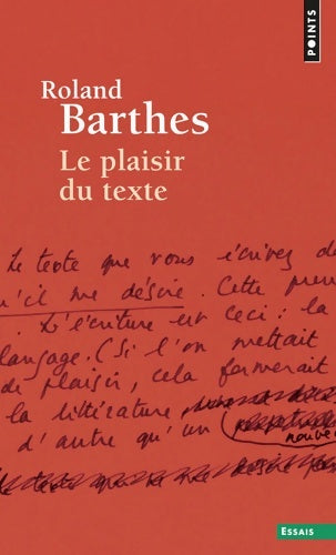 Livrenpoche : Le plaisir du texte - Roland Barthes - Livre