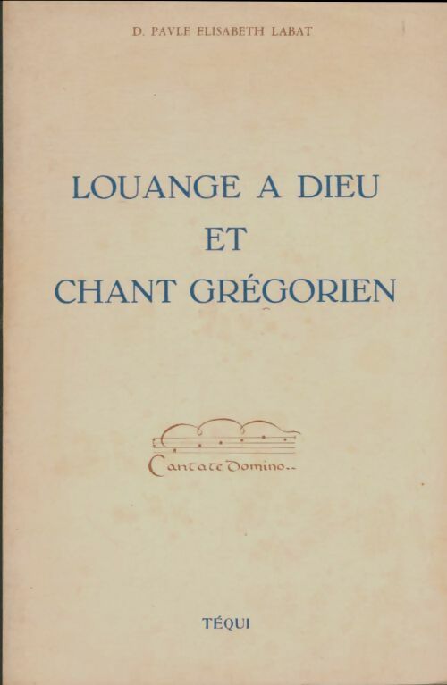 Livrenpoche : Louange à Dieu et chant grégorien - D. Pavle Elisabeth Labat - Livre