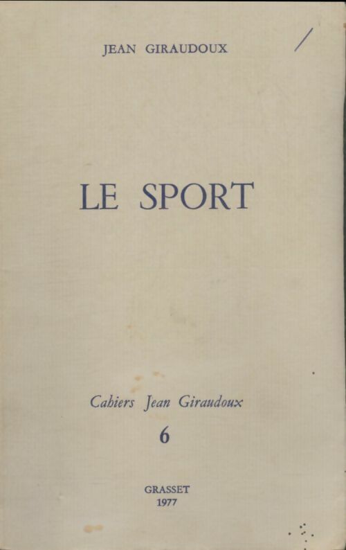 Livrenpoche : Le Sport - Jean Giraudoux - Livre