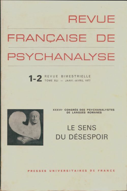 Livrenpoche : Revue française de psychanalyse n°1-2 - Collectif - Livre