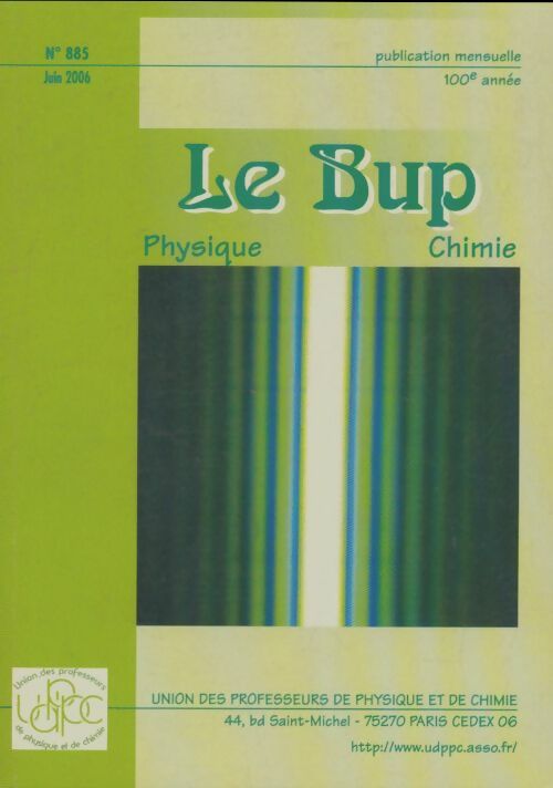 Livrenpoche : Bulletin de l'union des physiciens n°885 - Collectif - Livre