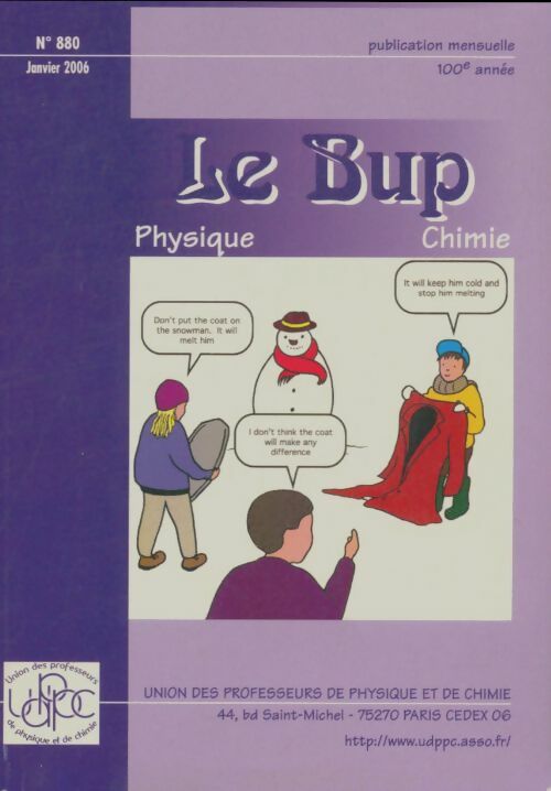 Livrenpoche : Bulletin de l'union des physiciens n°880 - Collectif - Livre