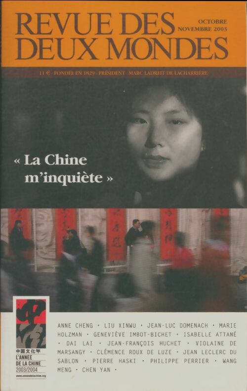 Livrenpoche : Revue des deux mondes octobre-novembre 2003 - Collectif - Livre