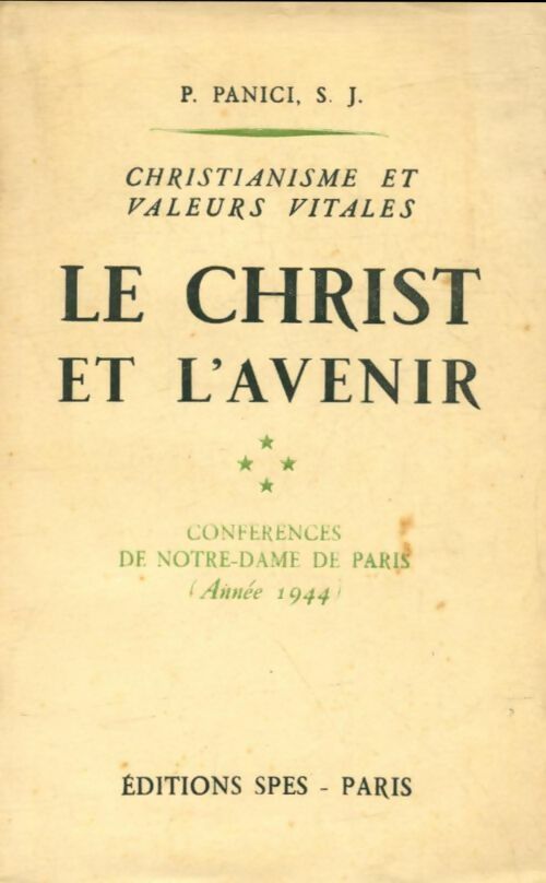 Livrenpoche : Le Christ et l'avenir - Paul Panici - Livre