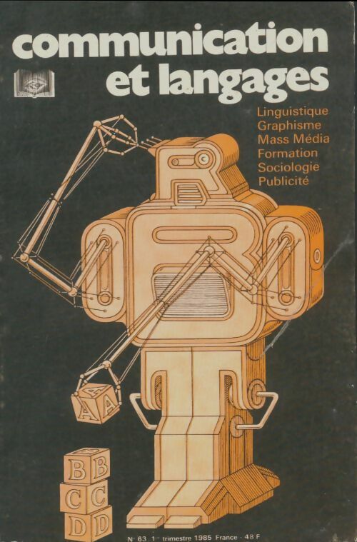 Livrenpoche : Communication et langages n°63 - Collectif - Livre