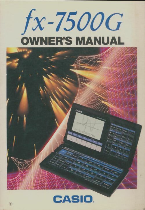 Livrenpoche : Fx-7500g : Owner's manual - Collectif - Livre