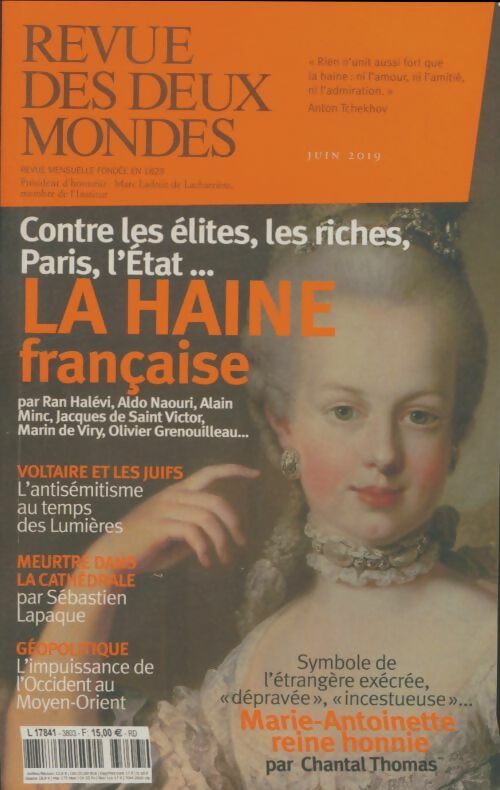 Livrenpoche : Revue des deux mondes juin 2019 - Collectif - Livre