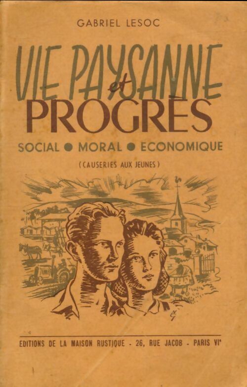 Livrenpoche : Vie paysane et progrès - Gabriel Lesoc - Livre