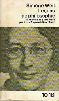 Livrenpoche : Leçons de philosophie - Simone Weil - Livre