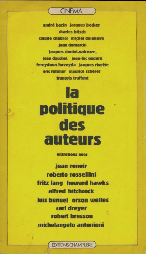 Livrenpoche : La politique des auteurs - Collectif - Livre