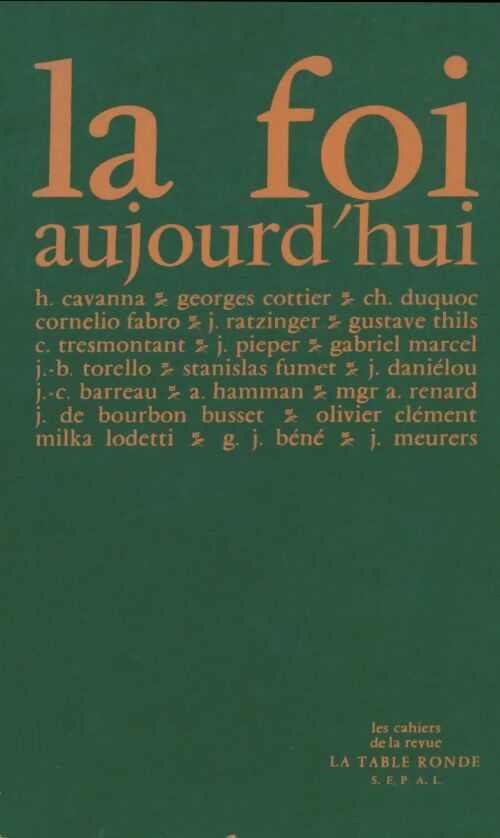 Livrenpoche : La foi aujourd'Hui - Collectif - Livre