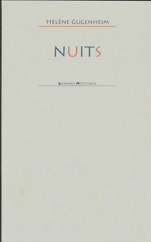 Livrenpoche : Nuits - Hélène Gugenheim - Livre