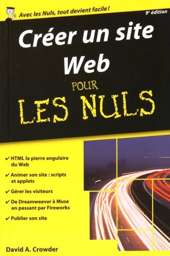Livrenpoche : Créer un Site Web pour les Nuls poche 9e - David A. Crowder - Livre