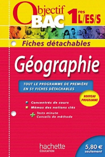 Livrenpoche : Objectif bac - fiches détachables - géographie 1ères - Collectif - Livre