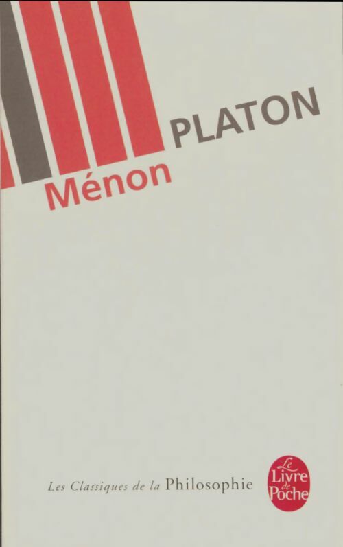 Livrenpoche : Ménon - Platon - Livre