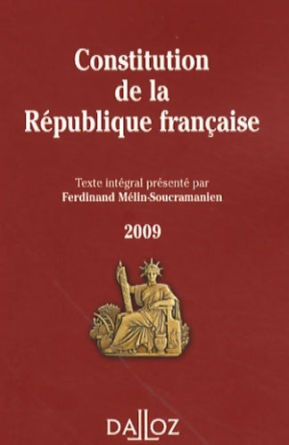 Livrenpoche : Constitution de la république française : Texte intégral de la constitution de la ve république - Ferdinand Melin-Soucramanien - Livre
