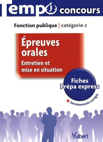 Livrenpoche : épreuves orales : Entretien et mise en situation - catégorie c - tempo - l'ess - Jean-Christophe Saladin - Livre