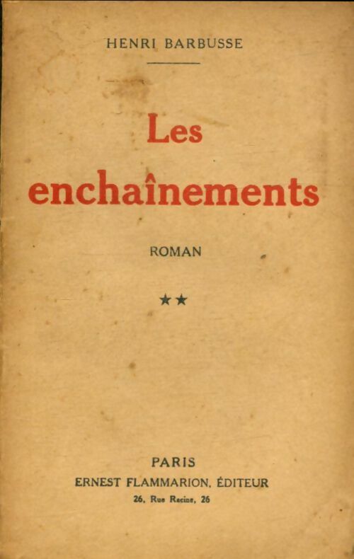 Livrenpoche : Les enchainements Tome II - Henri Barbusse - Livre