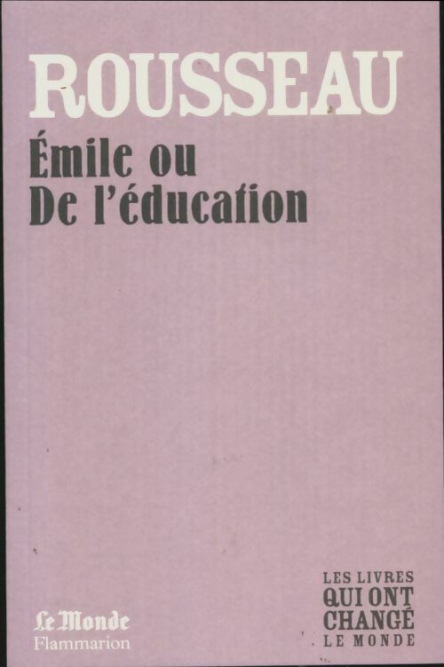 Livrenpoche : Emile ou de l'éducation - Jean-Jacques Rousseau - Livre
