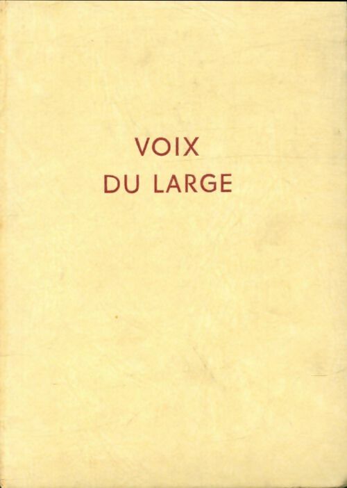 Livrenpoche : Voix du large - M.R Bonneville - Livre