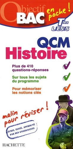 Livrenpoche : Objectif bac - QCM histoire terminales l es s - Félix Cardinale - Livre